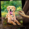 Custom Pet Paint by Numbers Kit from Your Photo - Personal DIY Dog Cat Portrait for Beginners, Unique Gift Idea