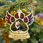 Personalised Wooden Paw Ornament Christmas Gift in memory of pet