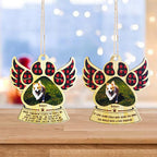 Personalised Wooden Paw Ornament Christmas Gift in memory of pet