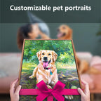 Custom Pet Paint by Numbers Kit from Your Photo - Personal DIY Dog Cat Portrait for Beginners, Unique Gift Idea