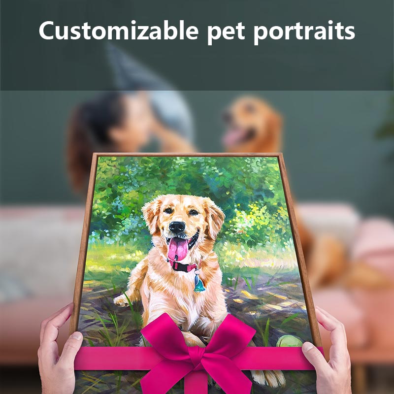 Custom Pet Paint by Numbers Kit from Your Photo - Personal DIY Dog Cat Portrait for Beginners, Unique Gift Idea