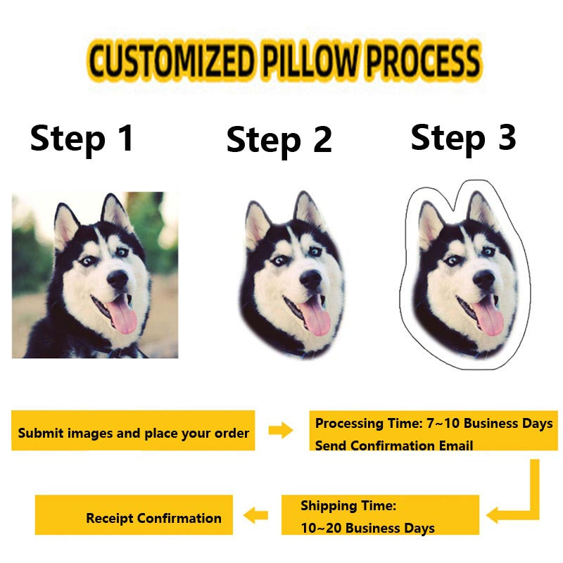 DIY Shaped Pet Pillow Custom Photo Personalized Double-Sided Pillow