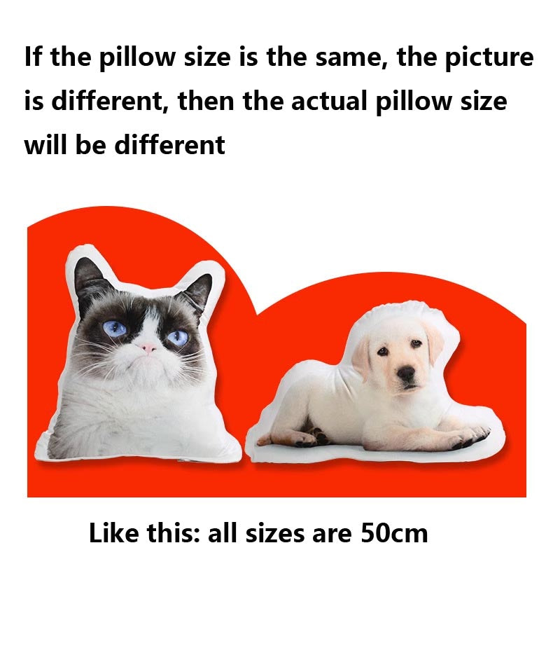 DIY Shaped Pet Pillow Custom Photo Personalized Double-Sided Pillow