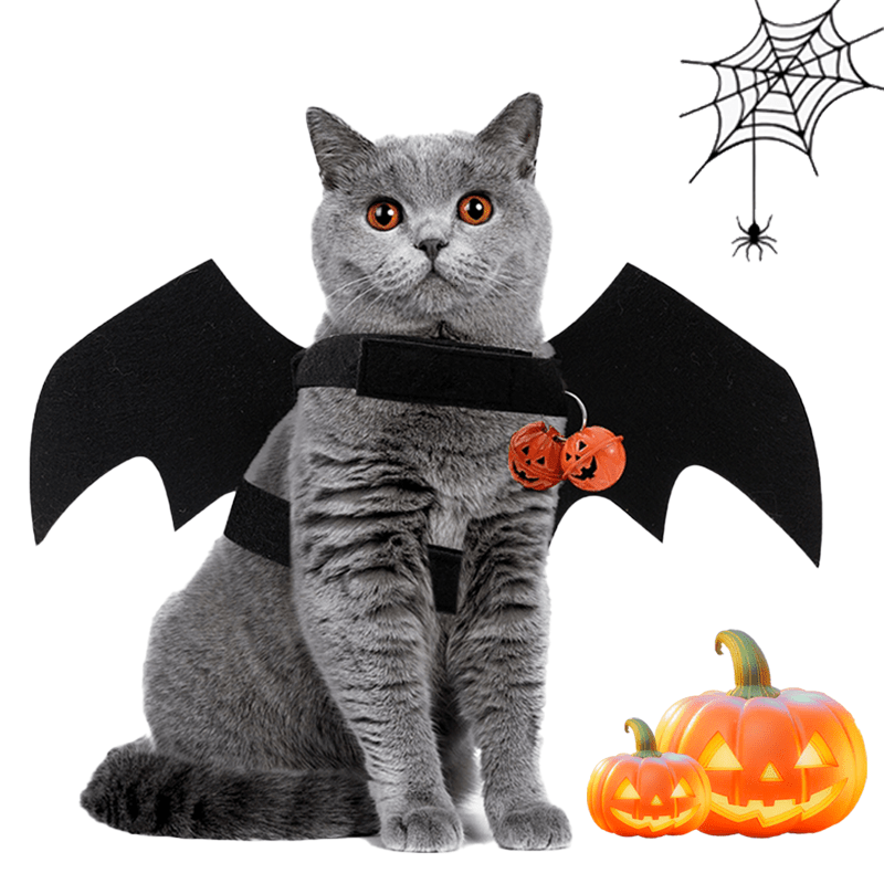 Pet Halloween Bat Wings Little Bells Halloween Costumes