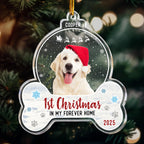 Personalized Acrylic Photo Christmas Ornament