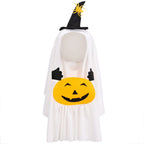 Pumpkin Ghost Witch Hat Suit Pet Clothing Party Dress Cosplay Costume