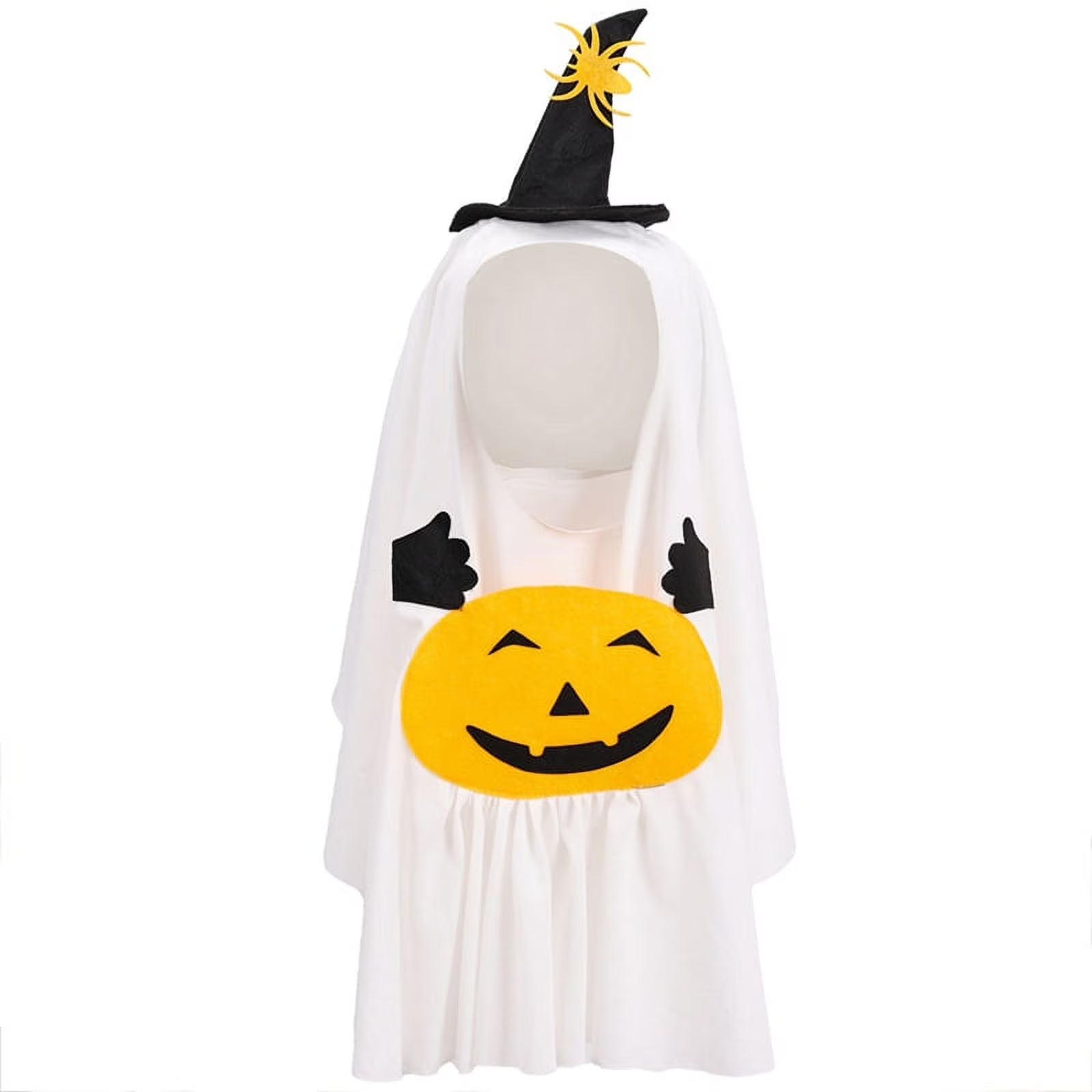 Pumpkin Ghost Witch Hat Suit Pet Clothing Party Dress Cosplay Costume