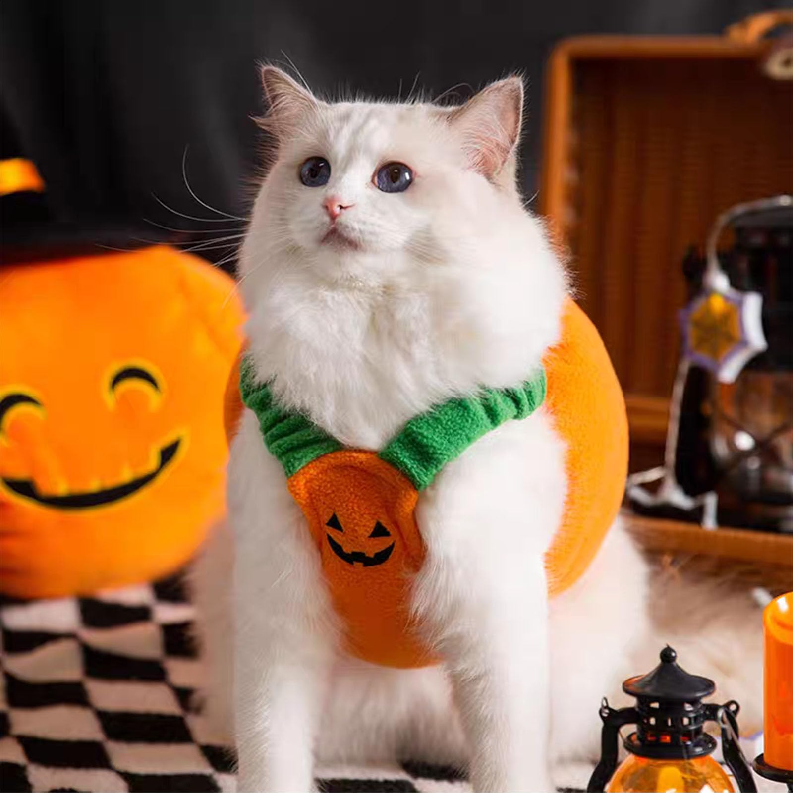 Pumpkin Costume Halloween Pet Cosplay Suits