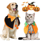 Pumpkin Double-Sided Pet Cloak