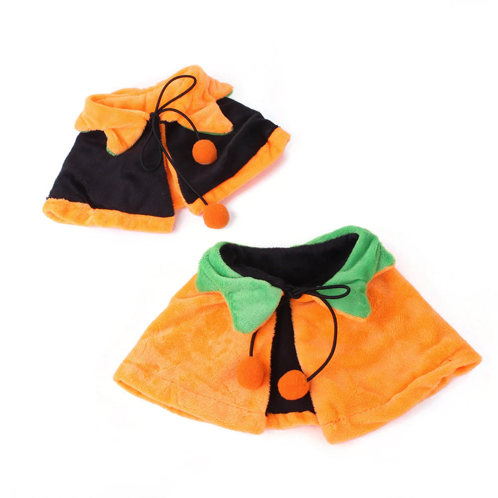 Pumpkin Double-Sided Pet Cloak