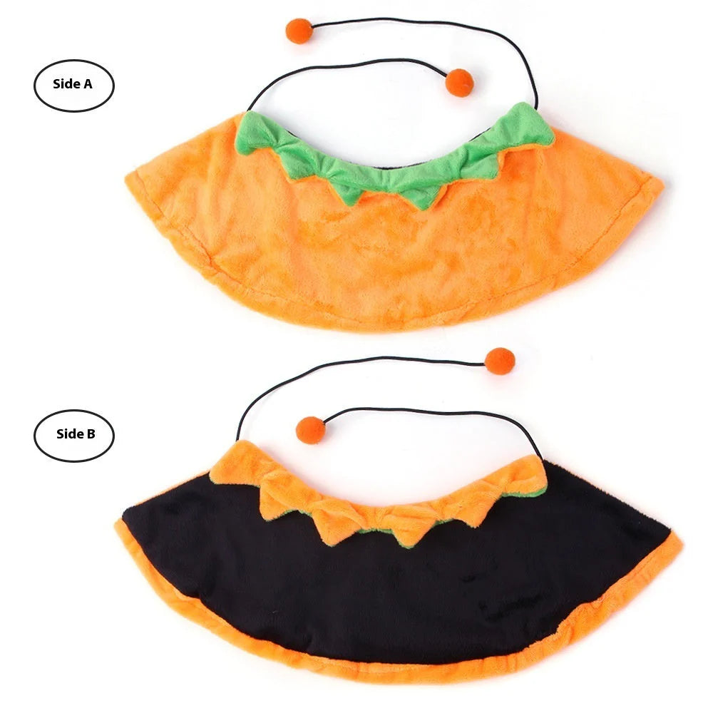 Pumpkin Double-Sided Pet Cloak