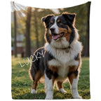 DIY Pet Blanket Custom Photo & Name for Pet Lovers - Flannel