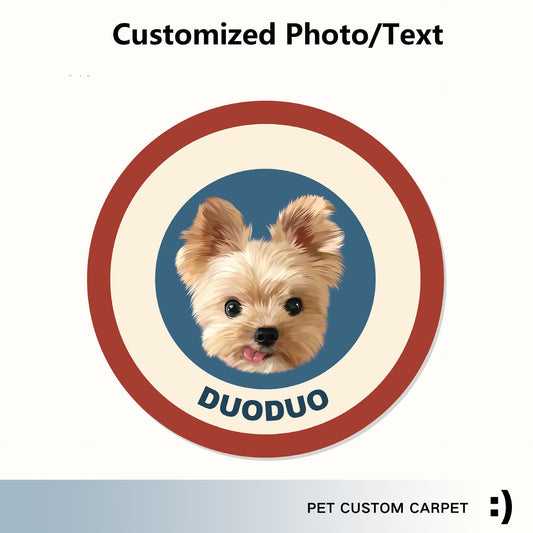 Custom Pet Rugs Personalized Gifts - RedBlue