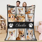 DIY Pet Blanket Custom Photo & Name for Pet Lovers - Flannel