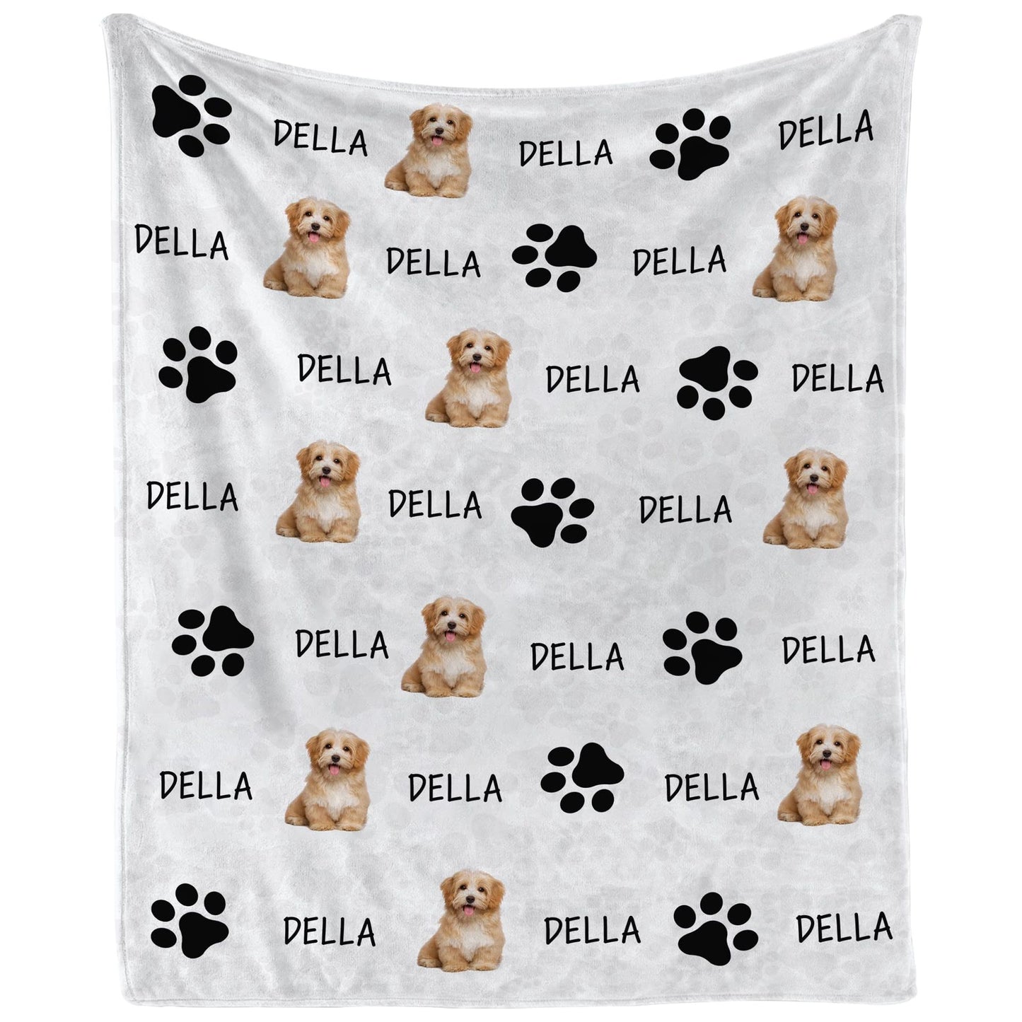 DIY Pet Blanket Custom Photo & Name for Pet Lovers - Flannel