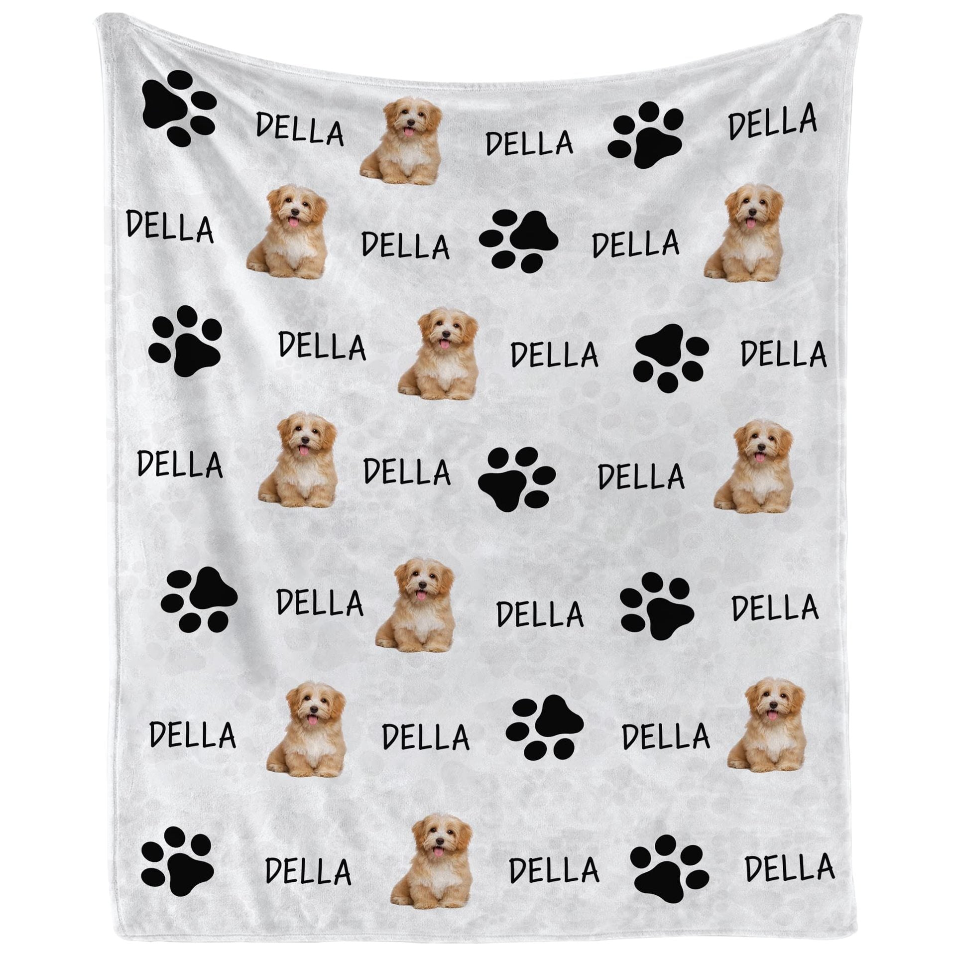 DIY Pet Blanket Custom Photo & Name for Pet Lovers - Flannel