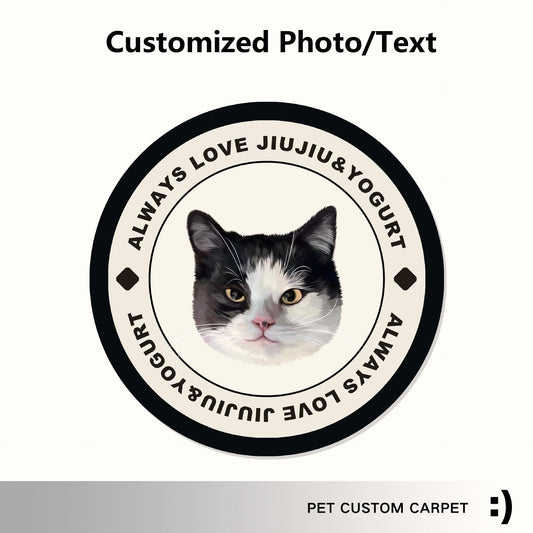 Custom Pet Rugs Personalized Gifts - Black