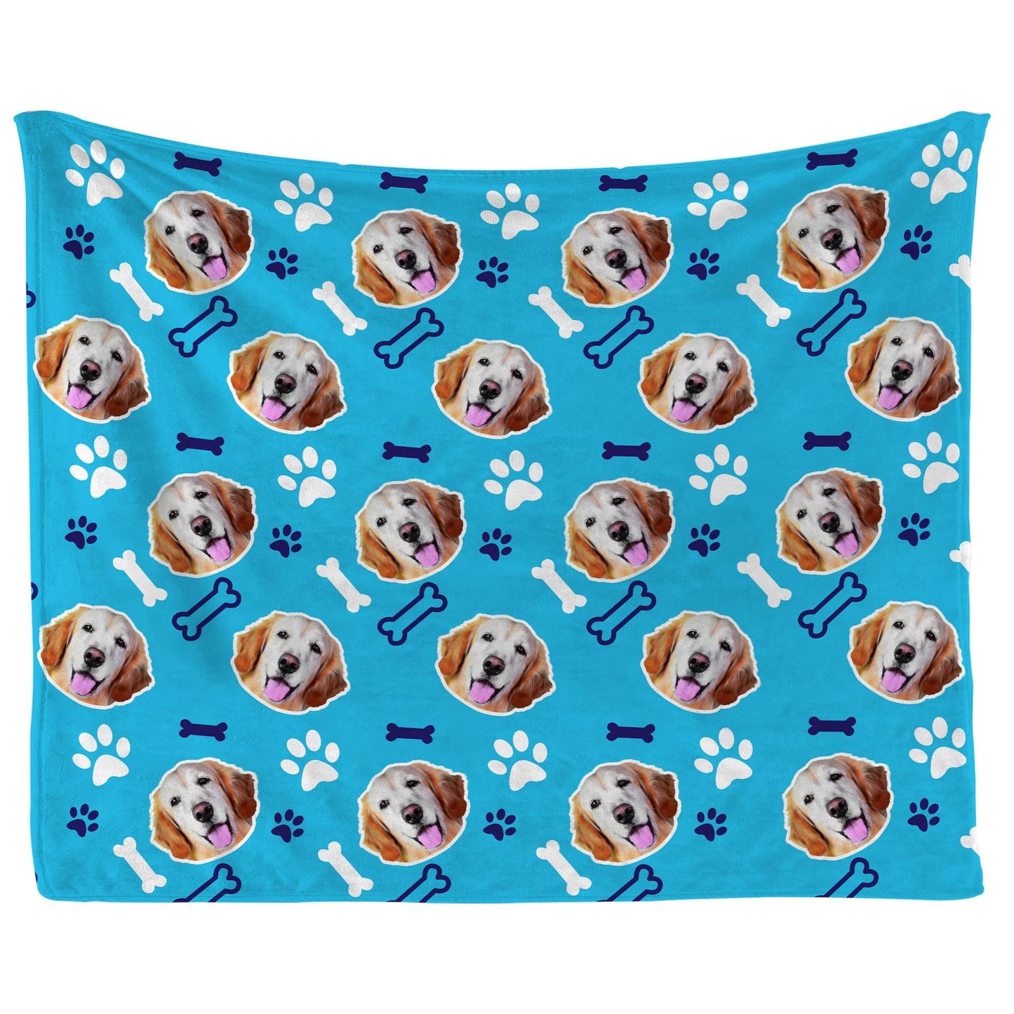 DIY Pet Blanket Custom Photo & Name for Pet Lovers - Flannel