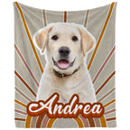 DIY Pet Blanket Custom Photo & Name for Pet Lovers - Flannel