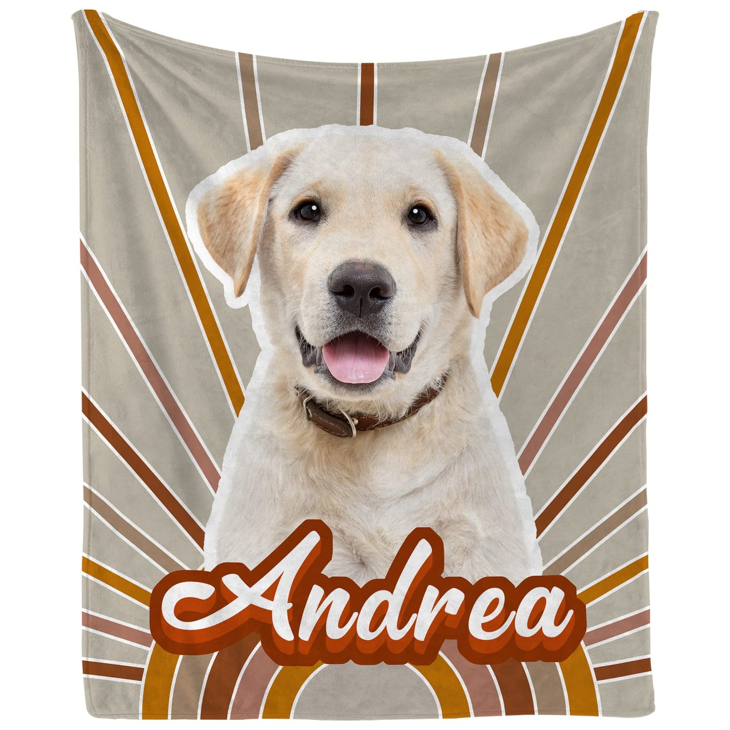 DIY Pet Blanket Custom Photo & Name for Pet Lovers - Flannel