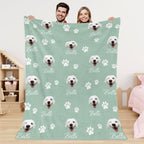 DIY Pet Blanket Custom Photo & Name for Pet Lovers - Flannel