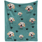 DIY Pet Blanket Custom Photo & Name for Pet Lovers - Flannel