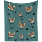 DIY Pet Blanket Custom Photo & Name for Pet Lovers - Flannel