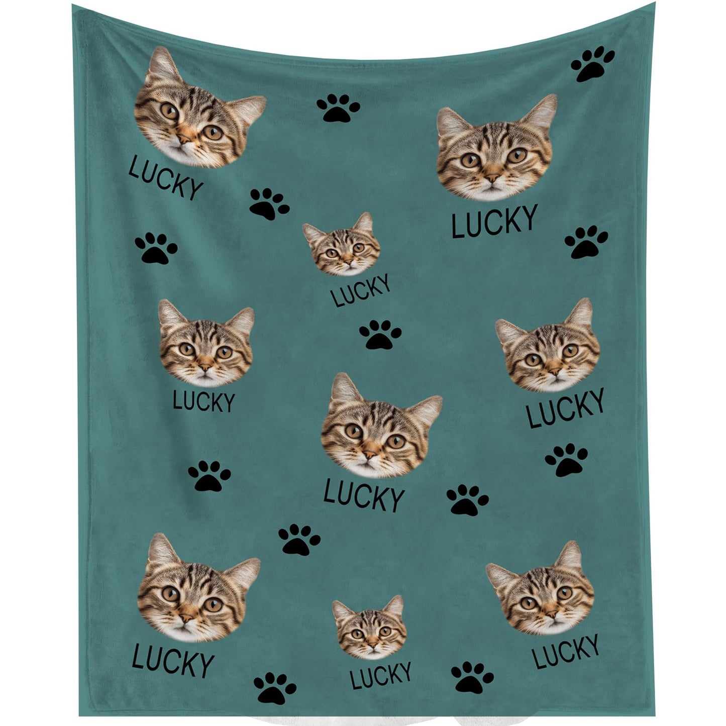 DIY Pet Blanket Custom Photo & Name for Pet Lovers - Flannel