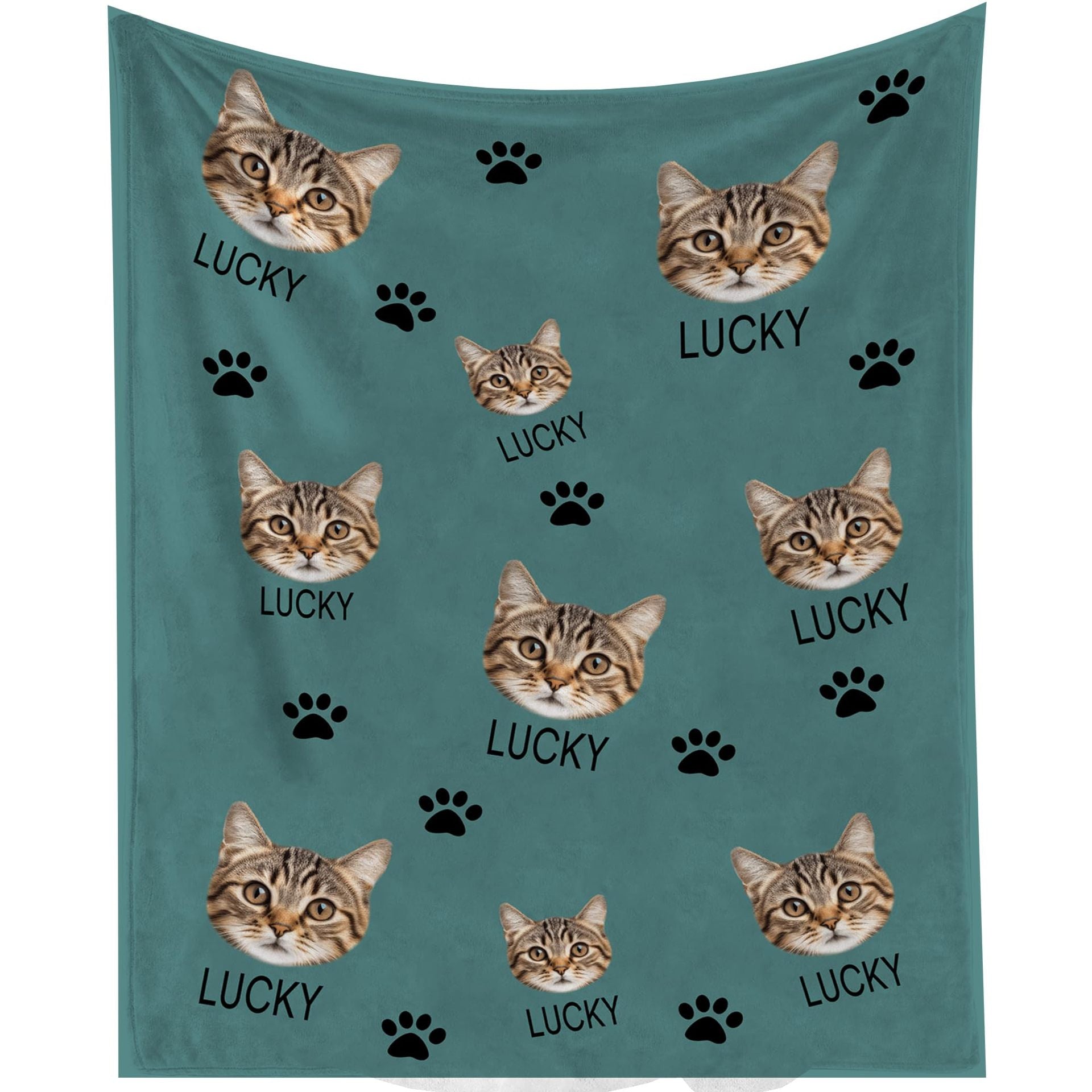 DIY Pet Blanket Custom Photo & Name for Pet Lovers - Flannel