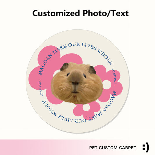 Custom Pet Rugs Personalized Gifts -flower